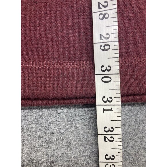 G.H. Bass 1/4 Zip Fleece Pullover Men’s Size XXL Burgundy Long Sleeve - Picture 5 of 8